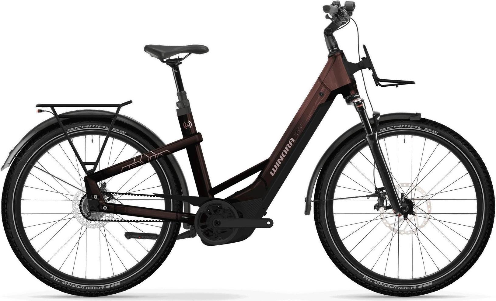 YAKUN R5 LOW E-Bike 600Wh Akku 5-Gang Nexus Nabenschaltung Rahmenhöhe M - Rot....