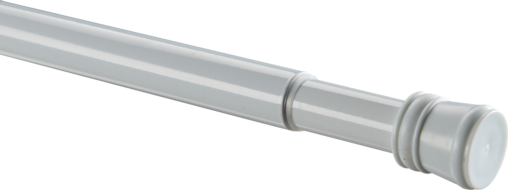 ACAZA Duschvorhangstange weiß 140-260 cm
