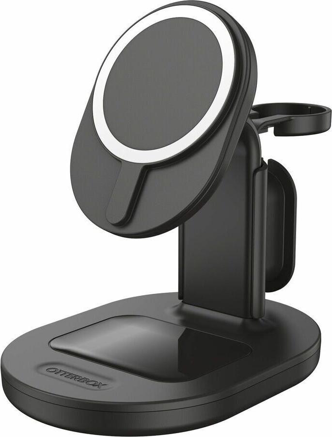 Otter Products OtterBox Induktionsladegert - fr iPhone, AirPod, Smartwatch - 5 V Gleichstrom, 9 V DC, 12 V Gleichstrom Eingang - Eingangsstecker: USB - Proprietr - MagSafe-Technologie, Magnetisch, Resistent gegen Fingerabdrcke, Rutschfest 78-81158