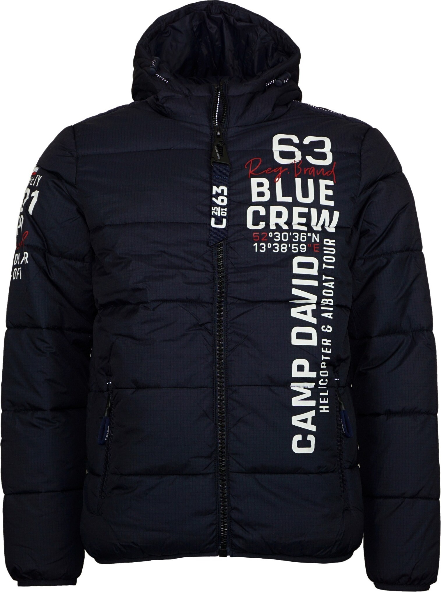 Kapuzenpullover Camp David Pullover Pink Lila Hoodie Dieter Bohlen