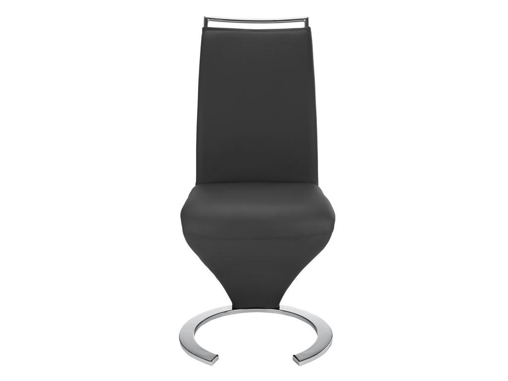 Vente-unique 2er Set TWIZY Stühle - Kunstleder schwarz