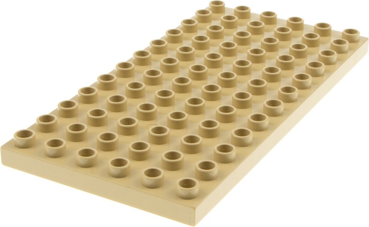 1x Stavebná doska Lego Duplo 6x12 béžová Základná doska 5634 6284700 18921 4196