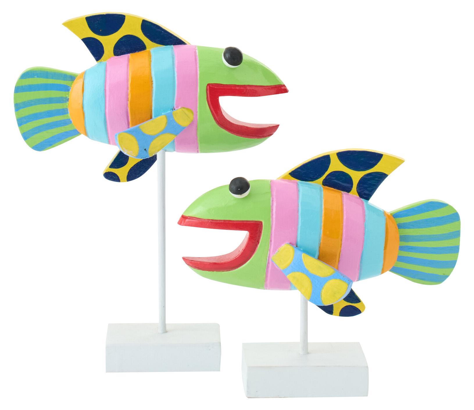 J-Line Set Von 2 Fisch Umi Albasia Multi Small