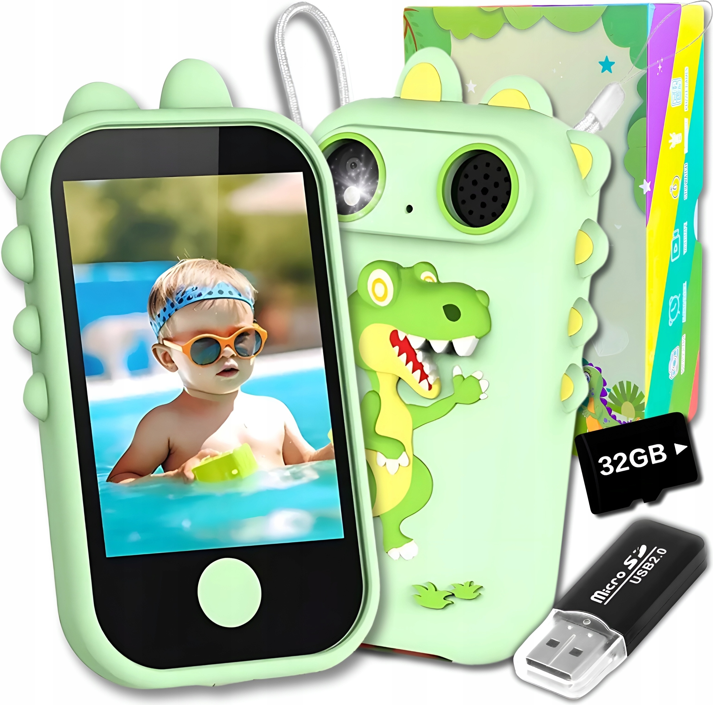 Telefon dla dzieci - Aparat cyfrowy + karta 32GB