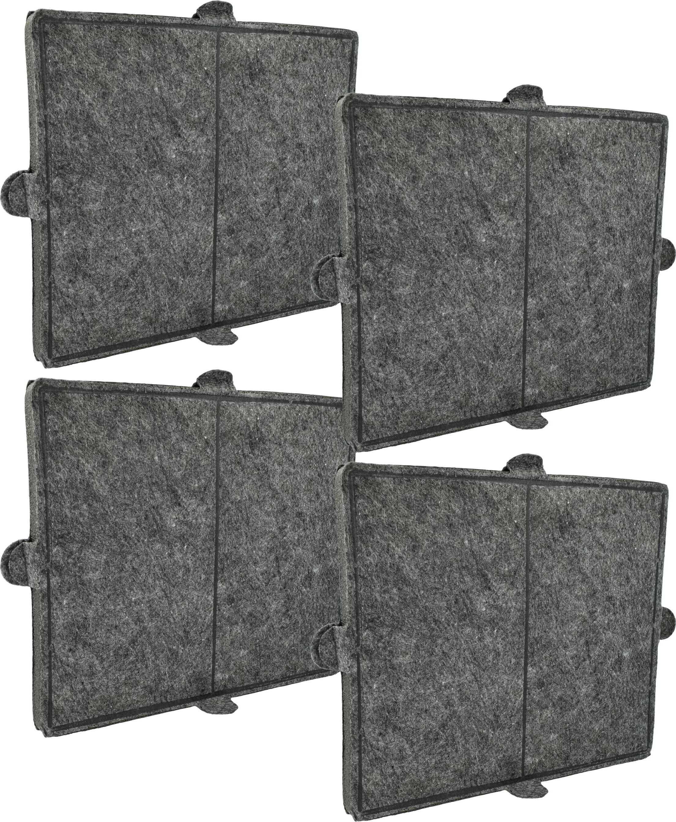 vhbw 4x Aktivkohlefilter kompatibel mit Miele Puristic Plus, Puristic Varia, Puristic Duo, Puristic Eco, Puristic CA, Puristic Canto Dunstabzugshaube 182188120-16