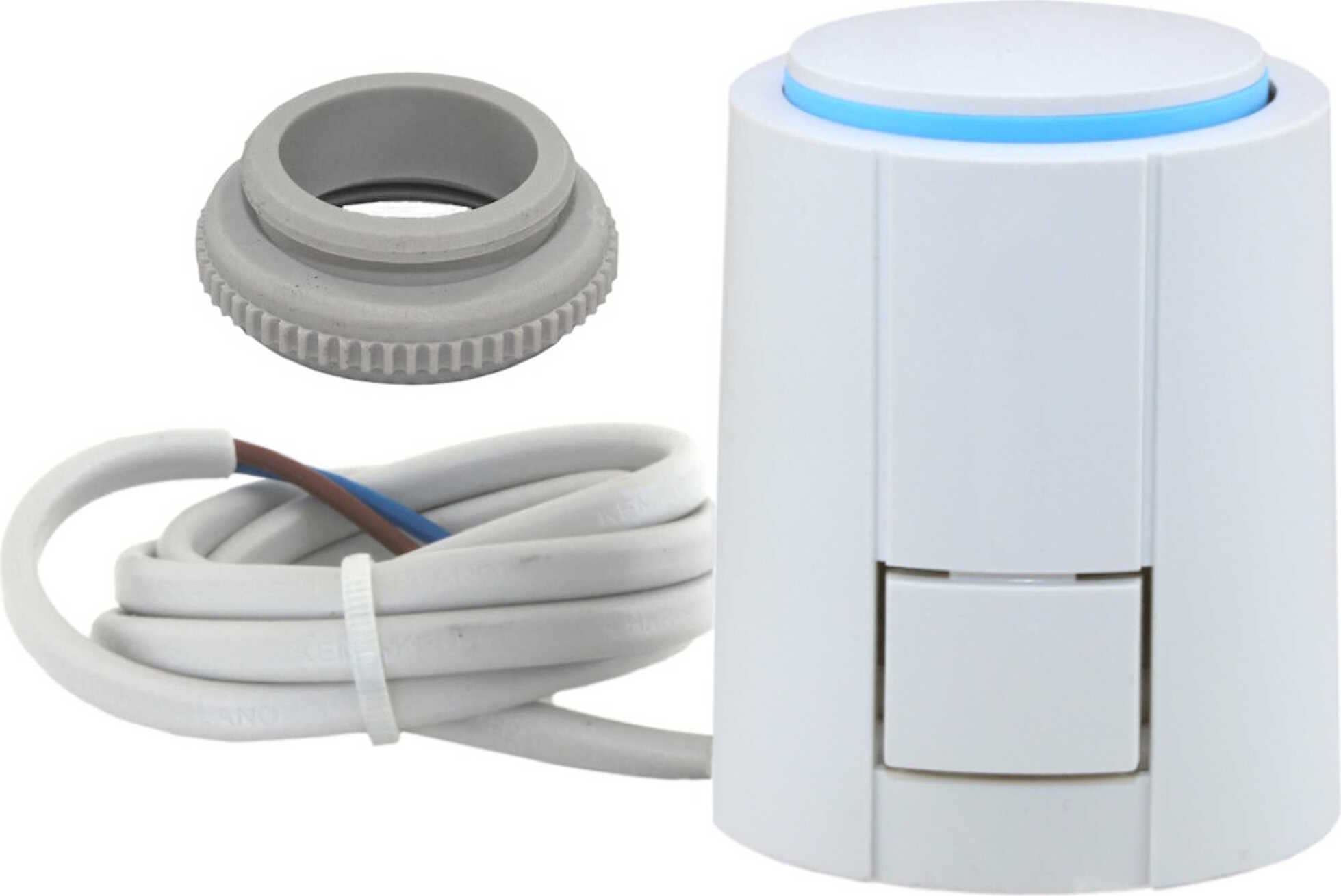 Möhlenhoff Thermoantrieb 24V NC mit VA80, Ersatz für RDZ 24V NC, Messingverteiler V-024NC-VA80