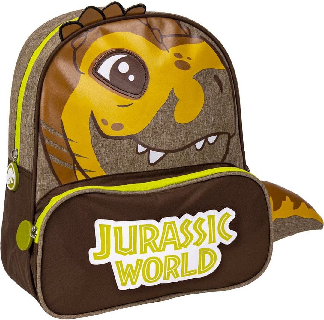 Schulrucksack Jurassic Park Ocker
