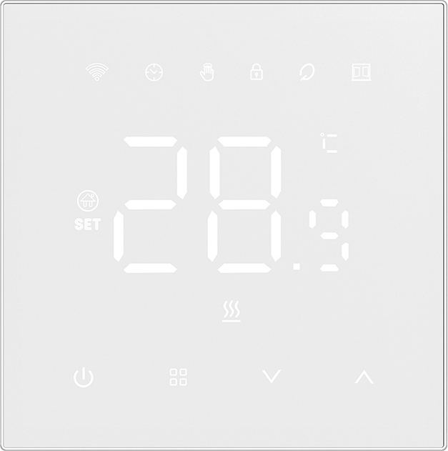 INF Smartes WLAN-Thermostat für Wasserheizung - Weiß 379860