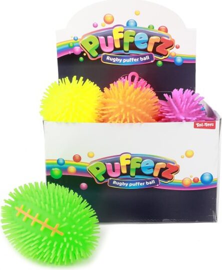 Toi-Toys Pufferz Pufferball Rugby, 14 cm TT51555Z
