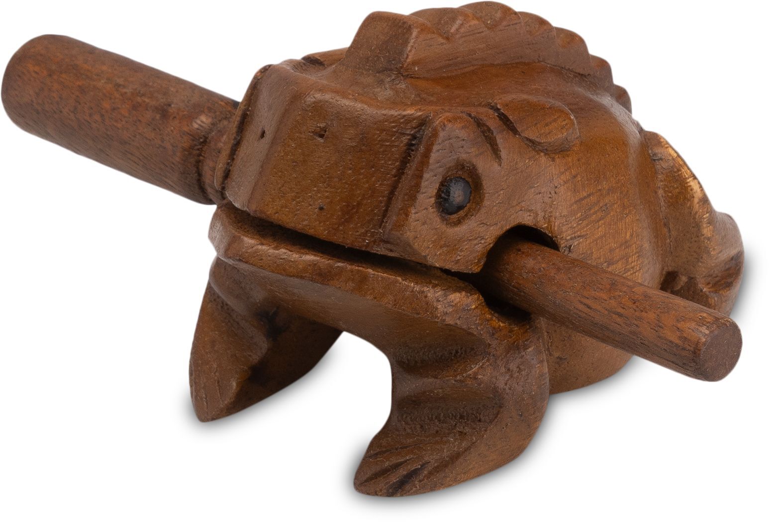 Logoplay Holzspiele Frosch Klangfrosch Gr. 3 – 9 cm Klangtier aus Holz | Handgefertigtes Musik-/Percussion-Instrument 5018