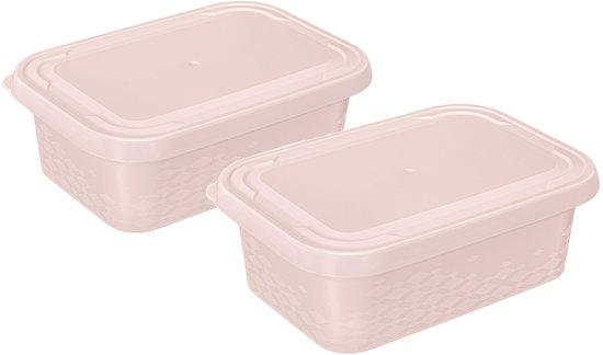OEM Kleine rosa BPA-freie Plastikdosen, 2er Set 2026