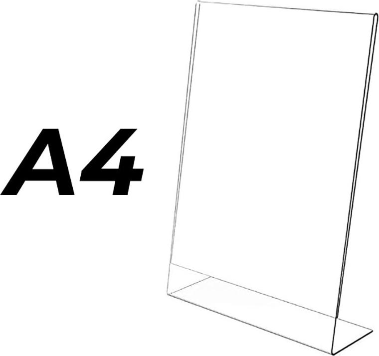 Article Sans Marque Neigungsständer aus Methacrylat 3mm A4 (21x29,7cm)