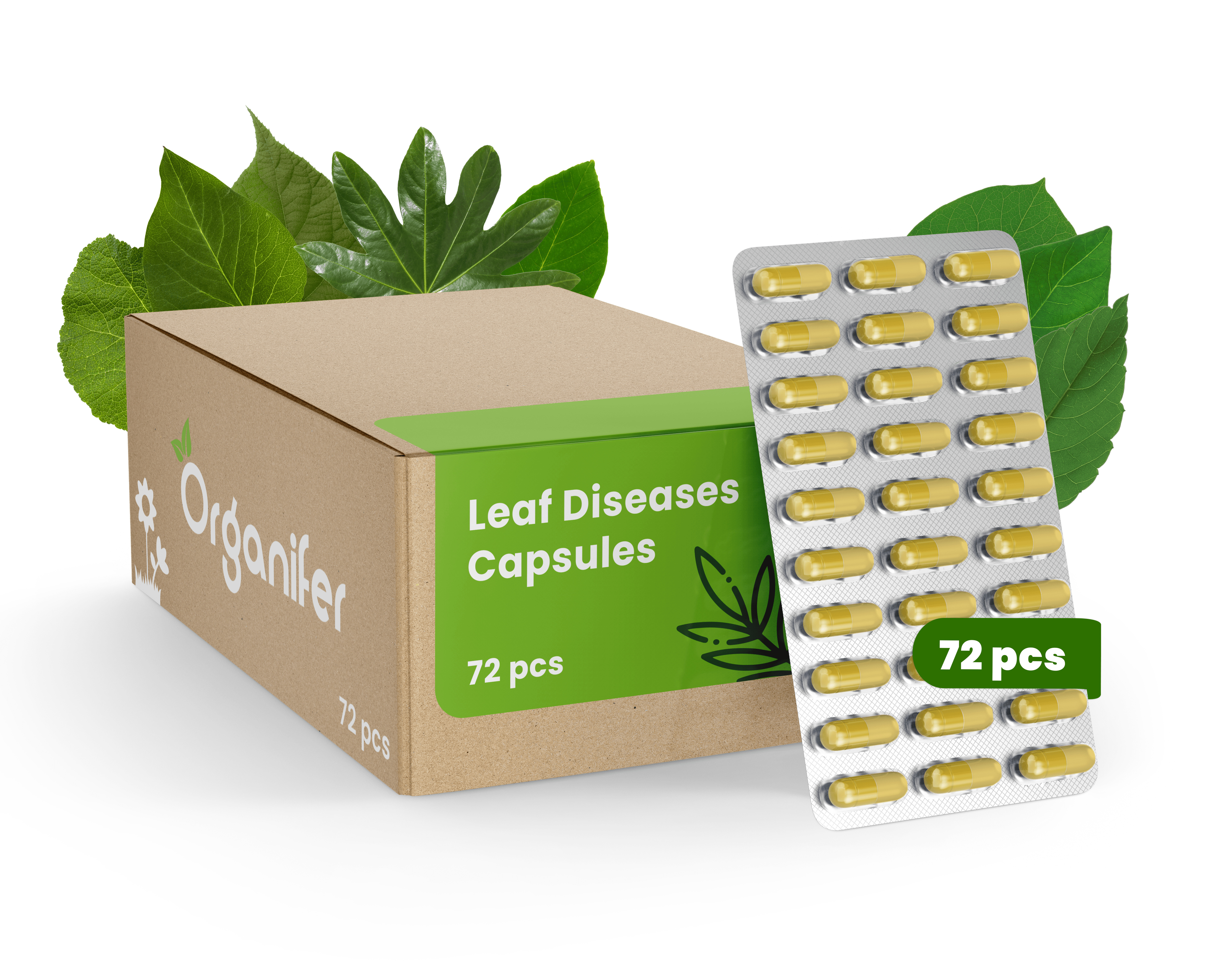 Leaf Diseases Blattkrankheiten Kapseln - 72 Stück- Organifer 34434