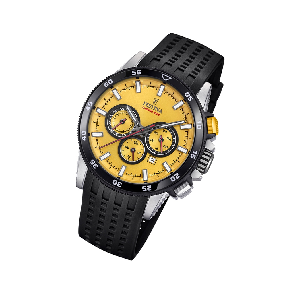 Pánske hodinky Festina Chrono Bike F20353/DPolyuretánŠportové náramkové hodinky čierne UF20353/D