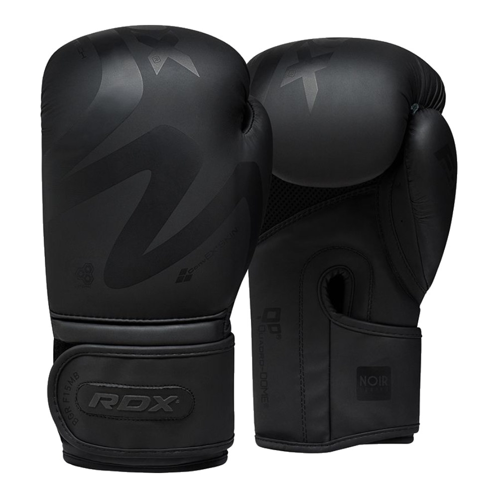 RDX F15 Schwarz 16 Gewicht Boxhandschuhe Matt