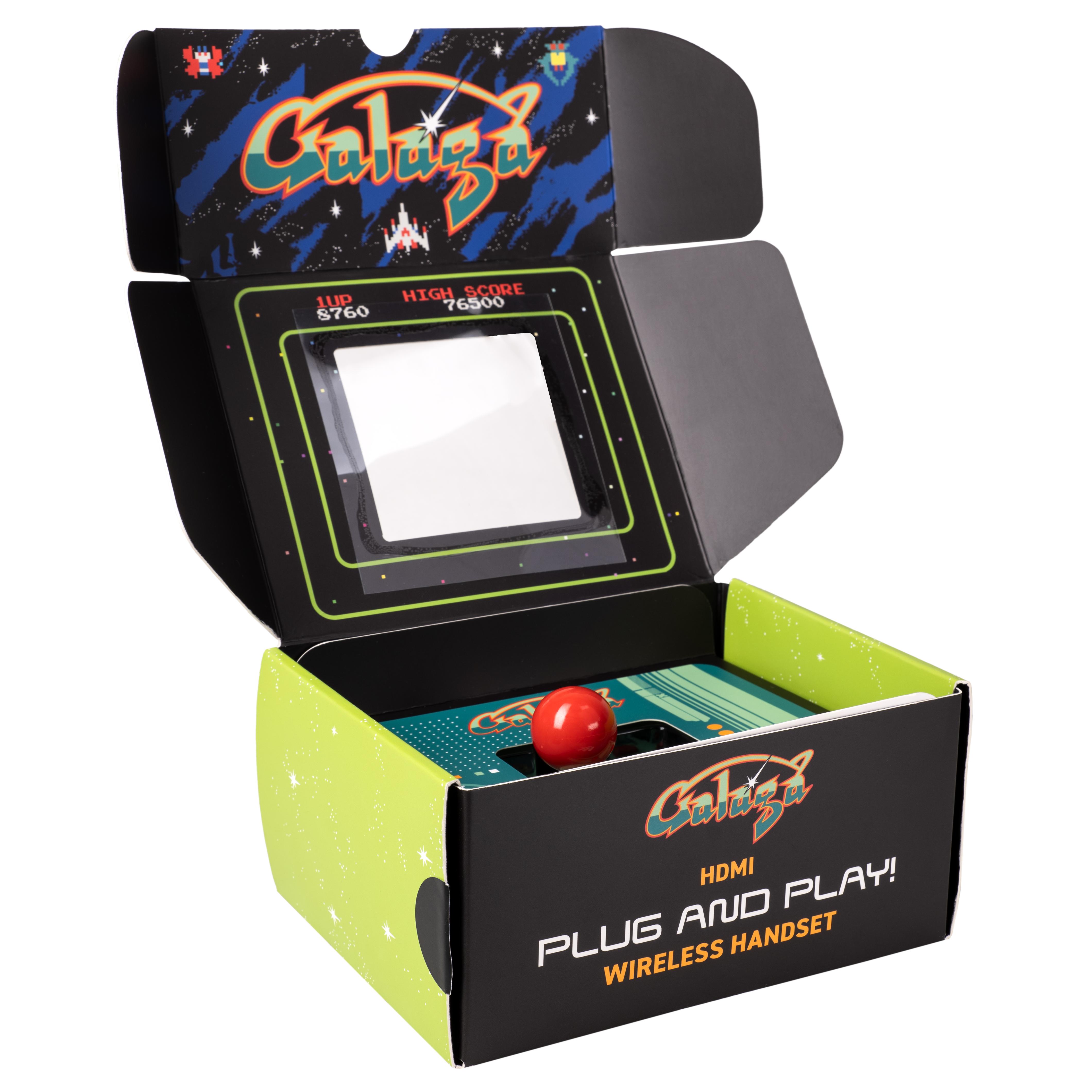 Fizz Creations Arcade-Spielautomat Galaga Plug & Play HDMI Mini-Videospiel 320162