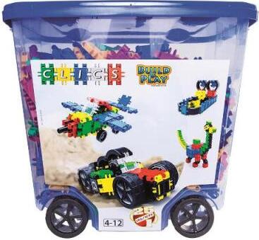 Clics Toys CLICS ROLBOX Building Blocks - Gebäudeset 25in1 CB803