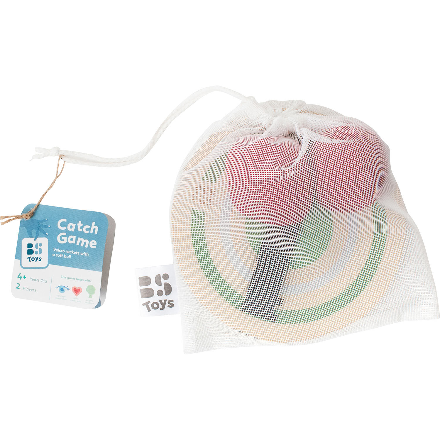 BS Toys Holz Fangspiel - Outdoor Klettball Spielzeug BST-GA473