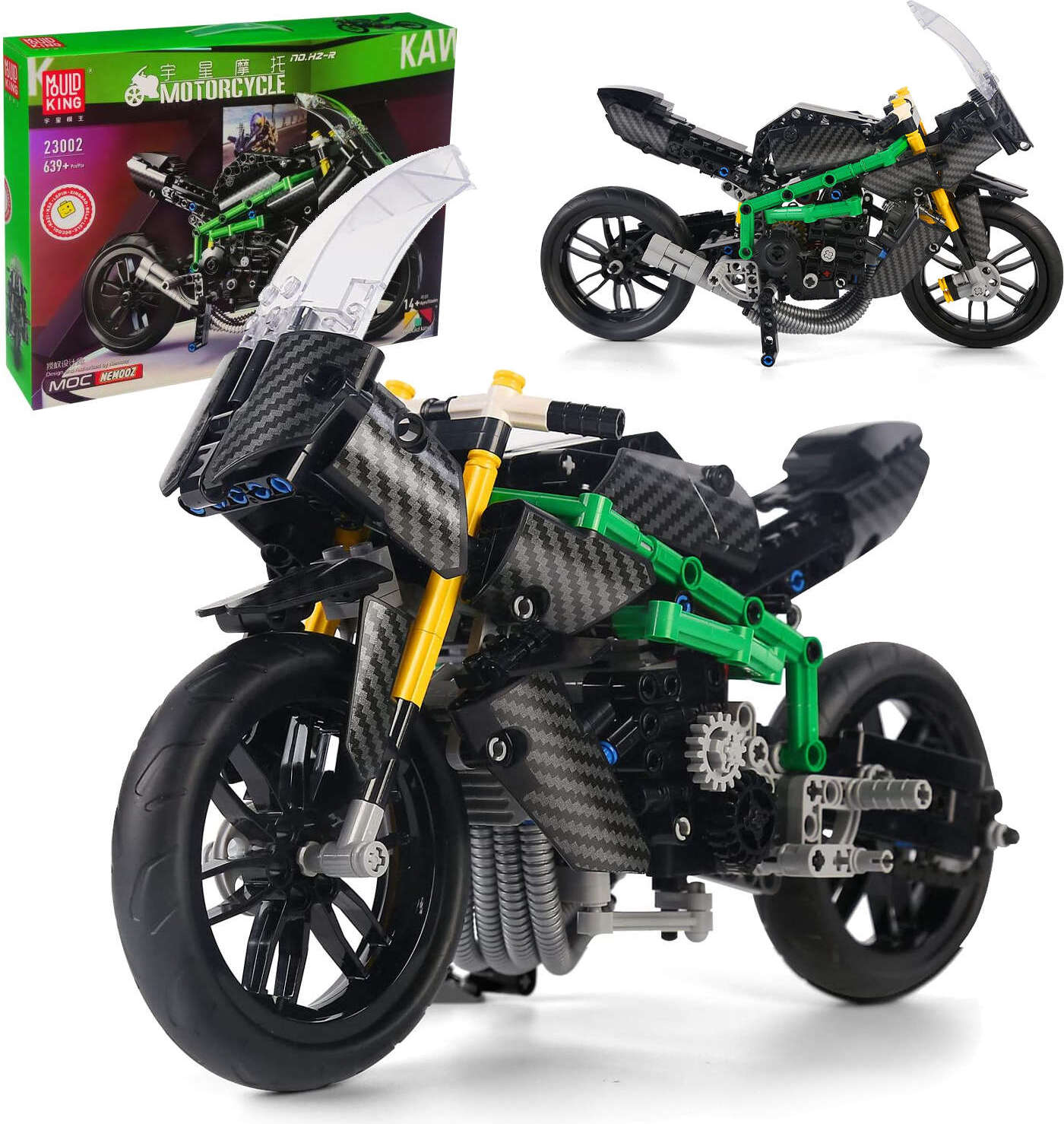 Moto Jouet Maxi Racing Avec Pilote – Poussée Friction – 26 Cm – Couleurs Assorties – Sans Pile – Cadeau Enfant Dès 3 Ans