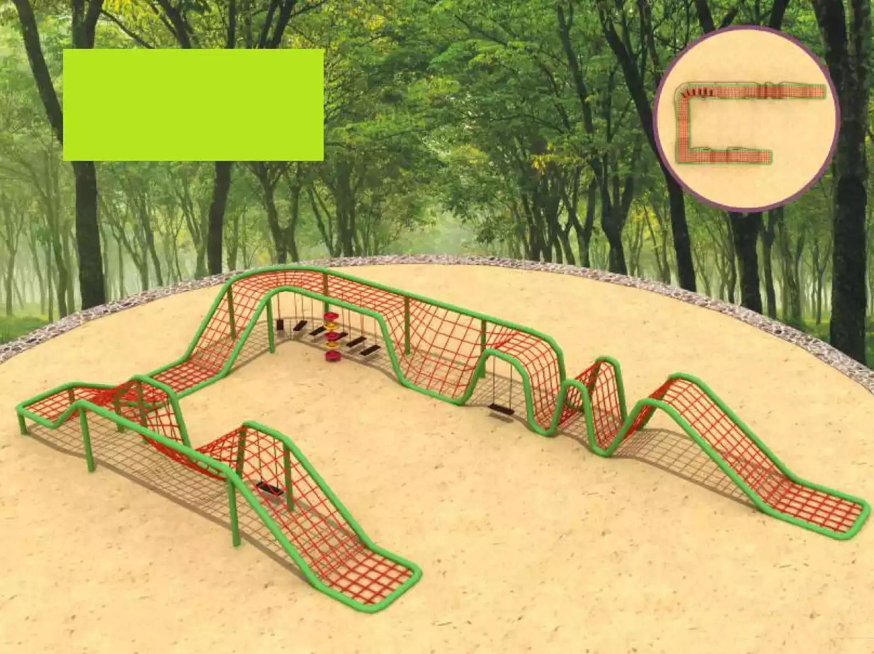 Xl Moebel Gmbh Sportkomplex Klettern Seilplattform Outdoor Unterhaltung für Kinder JVM4069424746914