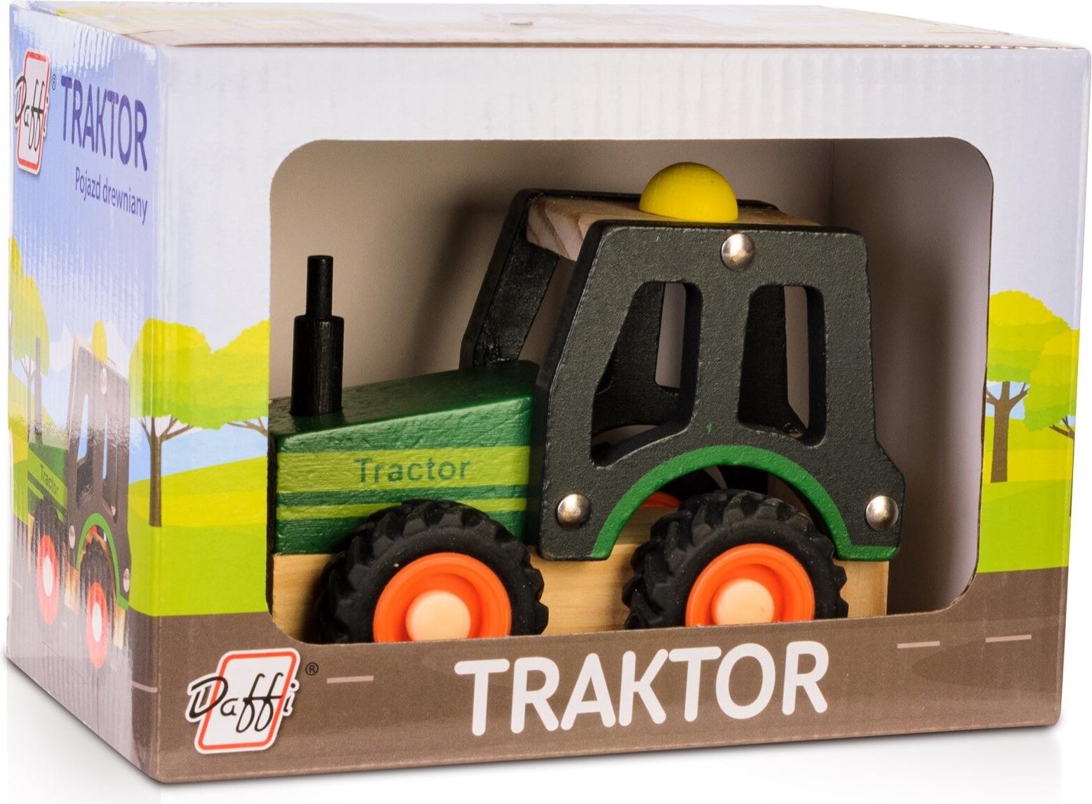 DAFFI Holzauto mit Reifen Traktor D-133 41332