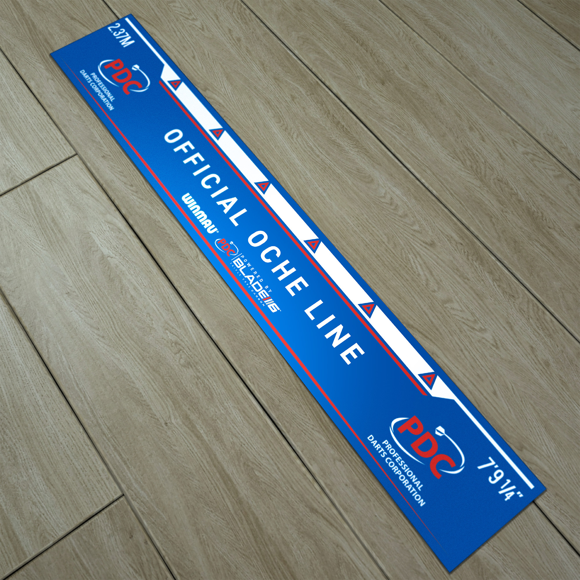 Abwurflinie Winmau Oche Linie PDC blau 8767