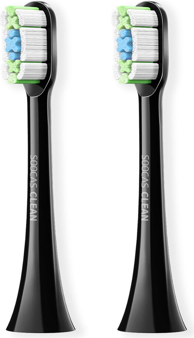 SOOCAS Standard Zahnbrstenkpfe Fr alle Soocas Modelle Fr Erwachsene, Anzahl der enthaltenen Brstenkpfe 2, Schwarz 60973288