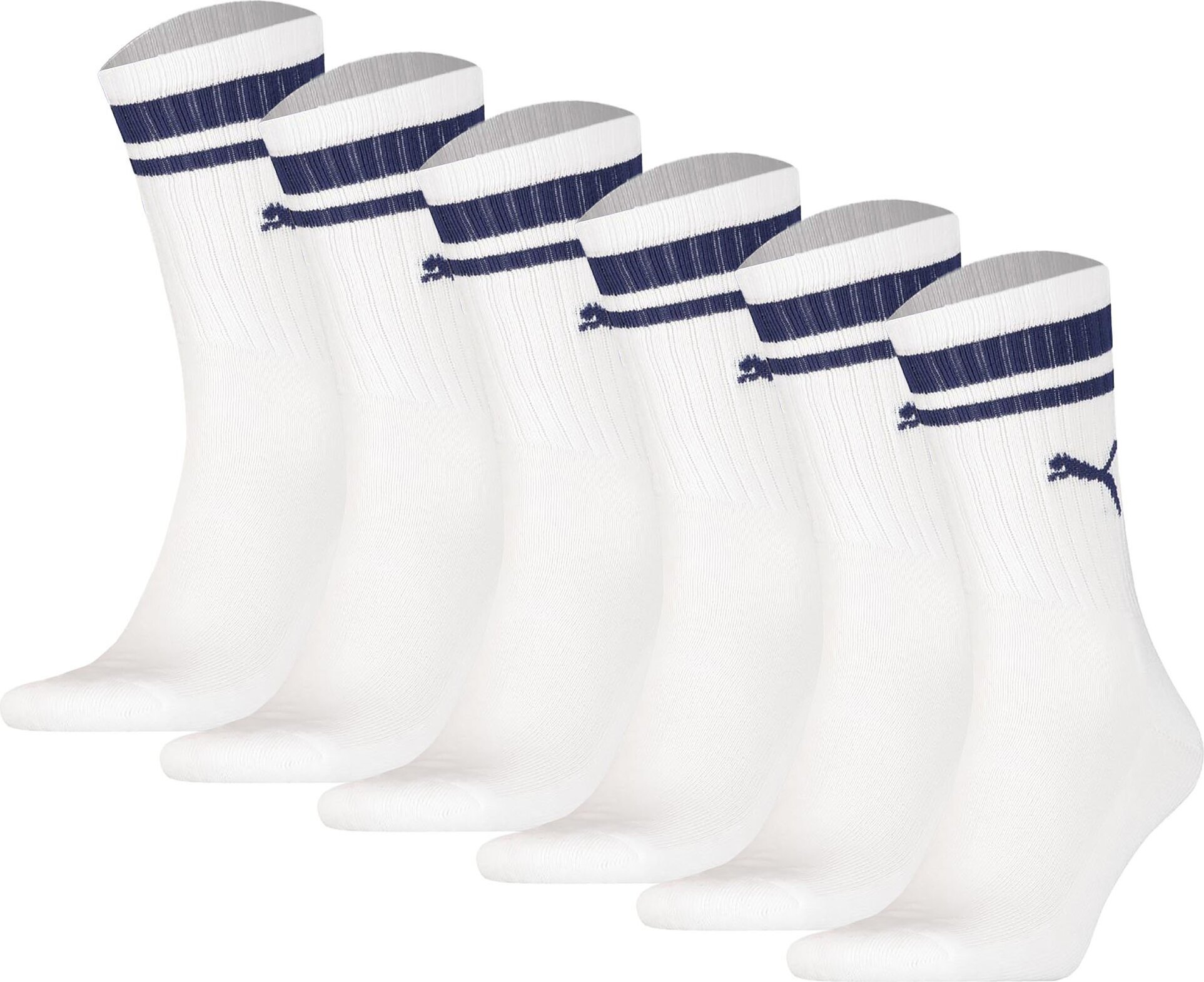 PUMA Uni Sport-Socken, 6er Pack Crew Heritage, Tennis,
