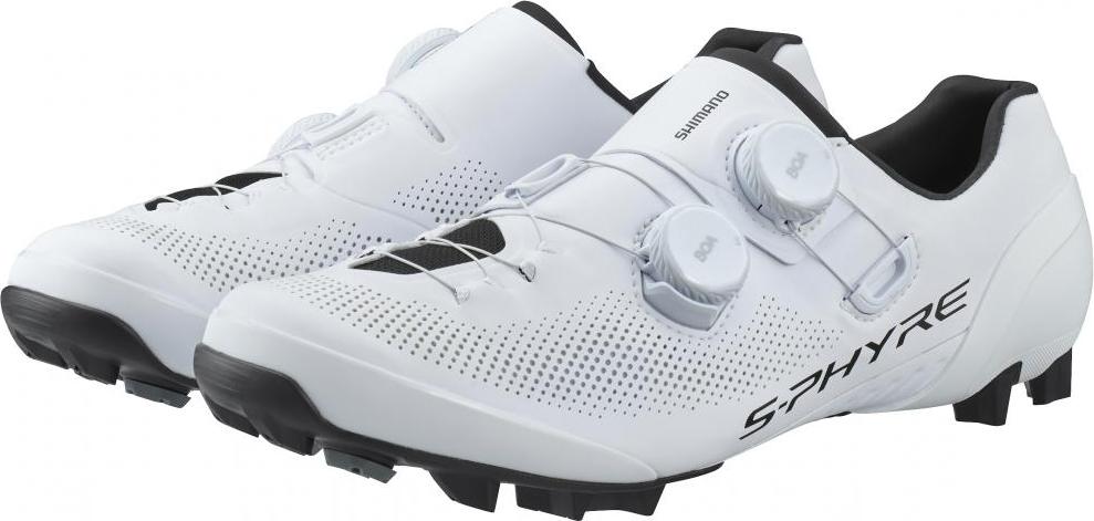 SHIMANO Fahrradschuhe XC903 Herren/Damen MTB SPD Fahrradschuhe - 46, Weiß