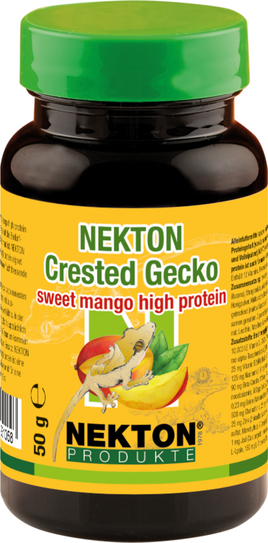 NEKTON Crested Gecko - ausgewogenes Futter für Kronengeckos mit Mangozusatz 50g
