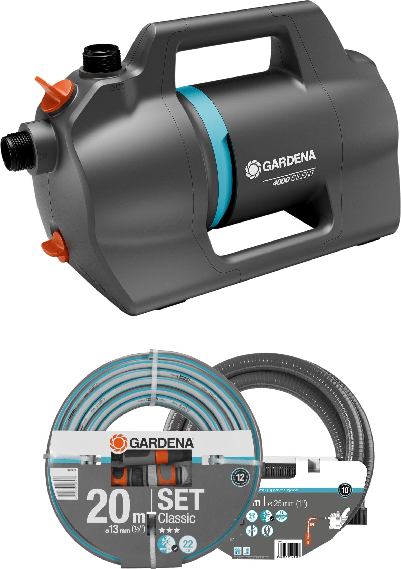 Gardena Silent Záhradné Čerpadlo 4100 - Sada 9051-20