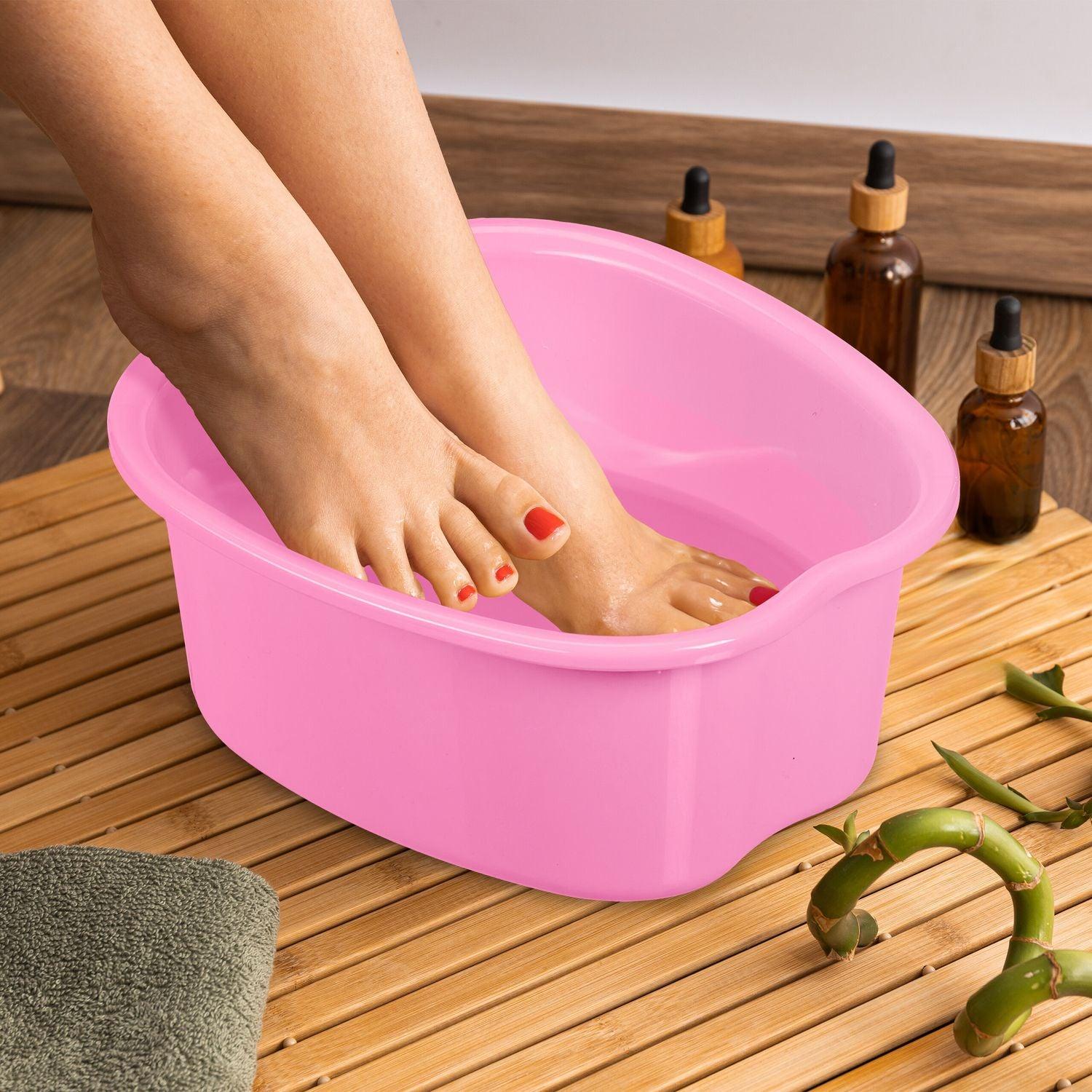 Northix Fußbadewanne aus Kunststoff mit Massagenoppen