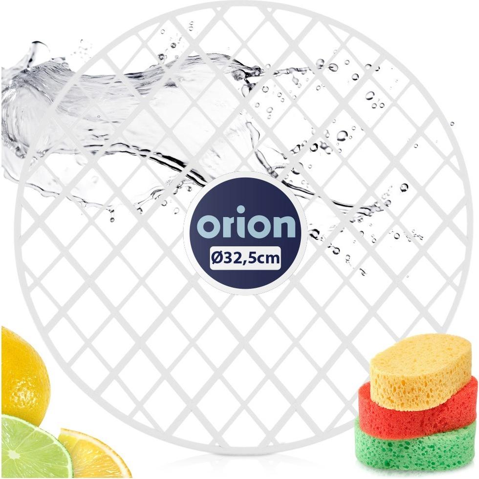 Orion Spülbeckenmatte rund 32,5cm Weißes Gitter