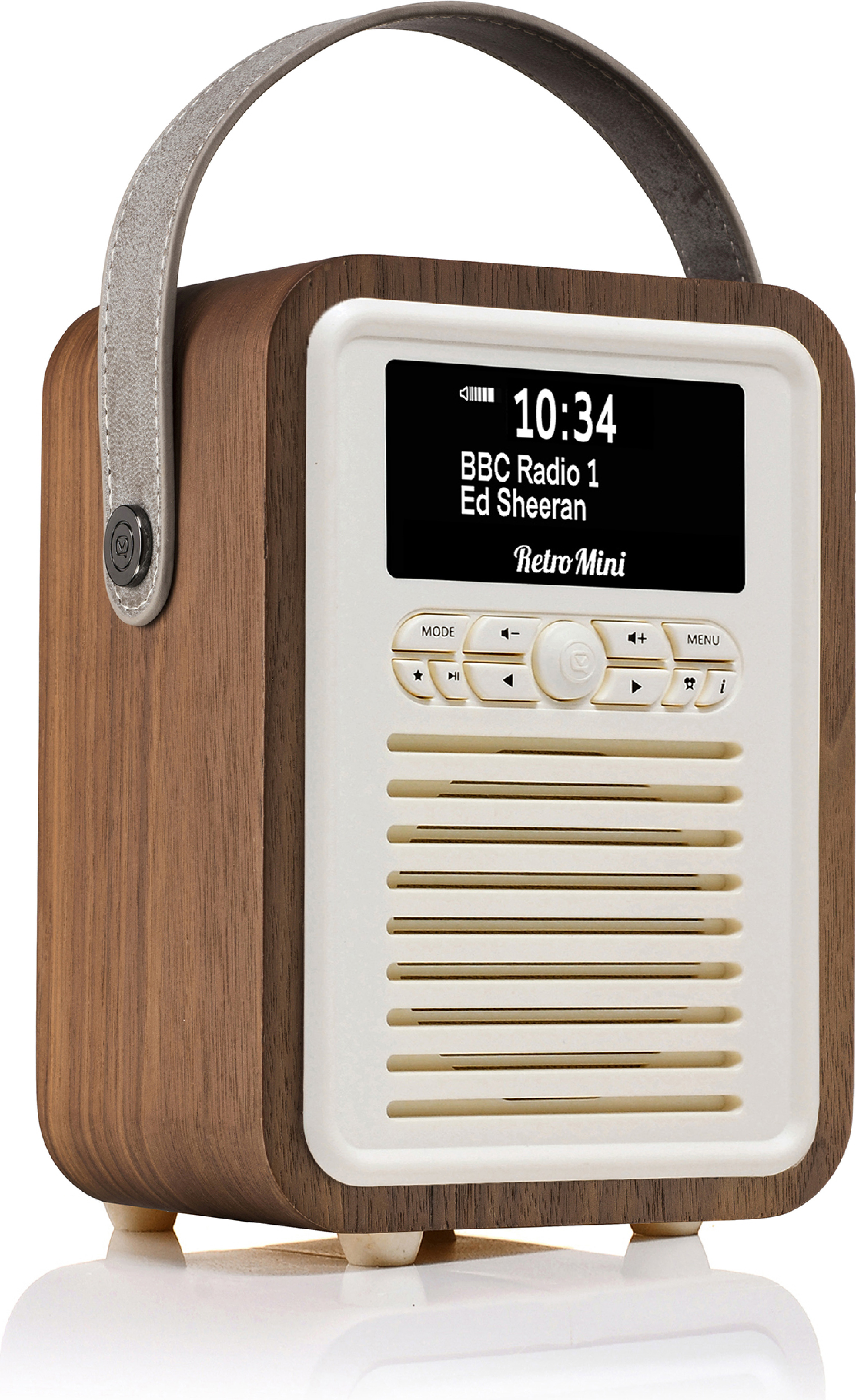 VQ - Radios - Kuechenradios - Walnuss Retro Mini DAB/DAB+ Digital und FM-Radio mit Bluetooth VQ-MINI-WT-DE