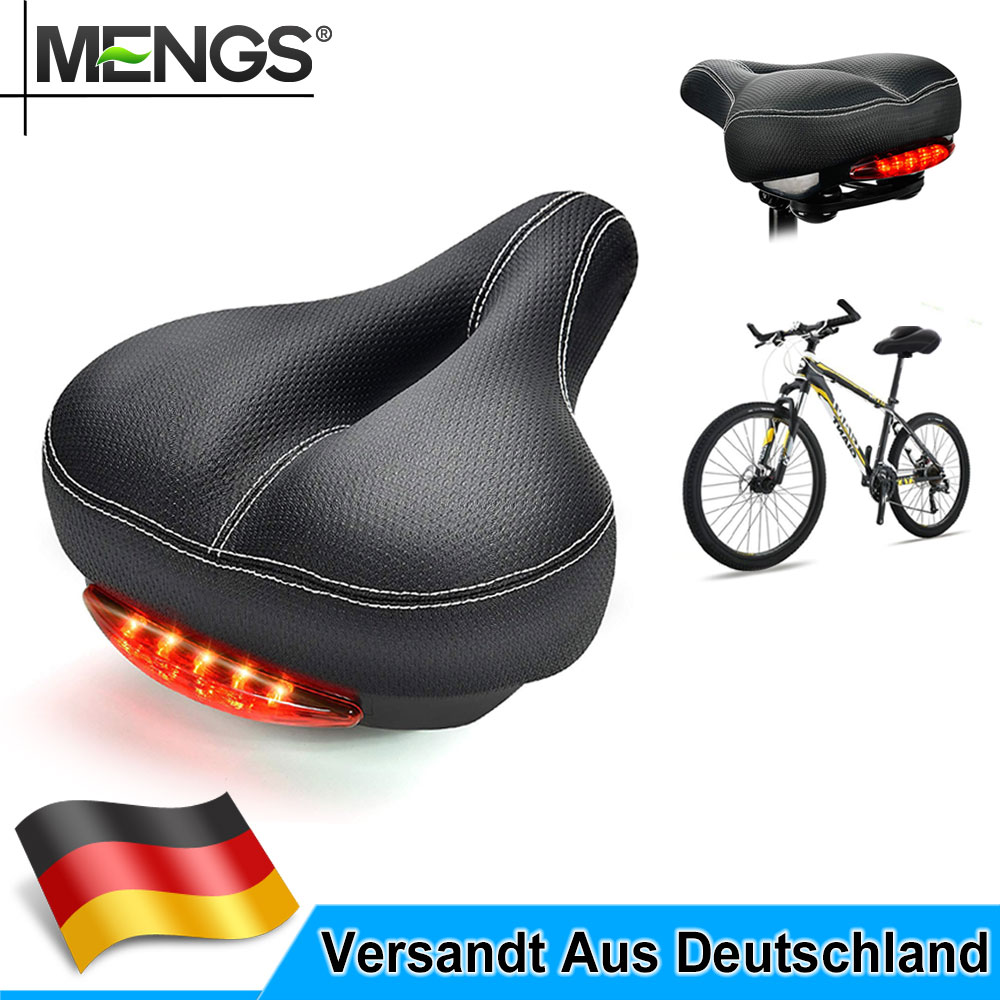 1/2xFahrrad Sattel Fahrradsitz Herren Damen City e-Bike Unisex Gel Pad City-Bike 