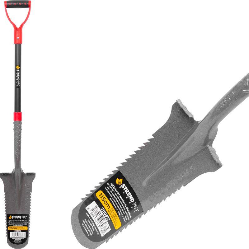 Spaten Strend Pro Garden ErgoBULL, Drainagespaten, mit Fiberglasstiel D 1150 mm