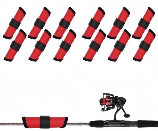OEM Kunstschutz für Angelhaken - 12 Stück - rot - 15x15cm - Schutz für Angelhaken 2026