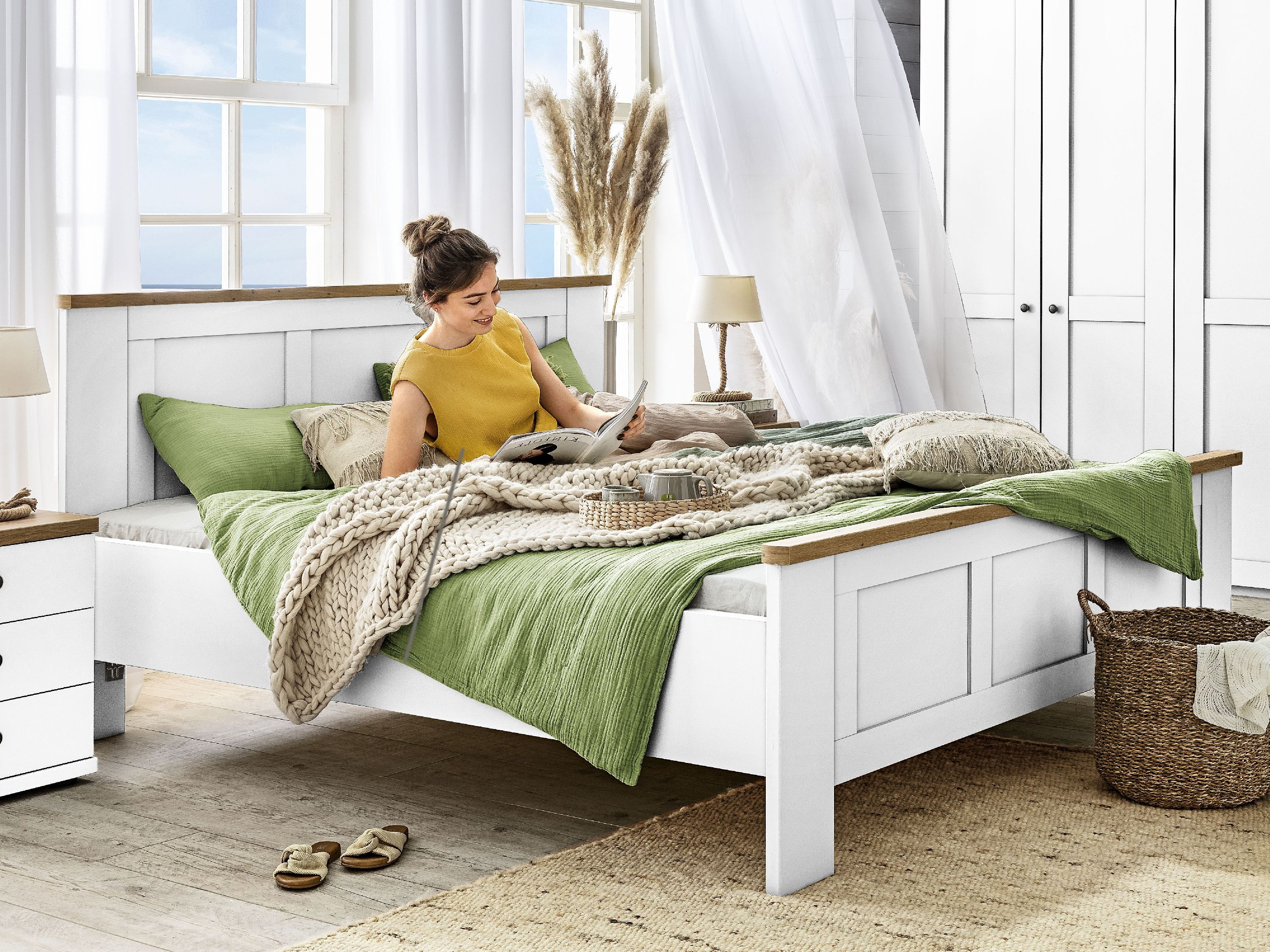 SANSIBAR Living Bett SANSIBAR AALBORG weiß 999974