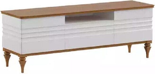 Wohnzimmer TV-Schrank 163.8x45.6x58.7 Weiß Modern JVmoebel
