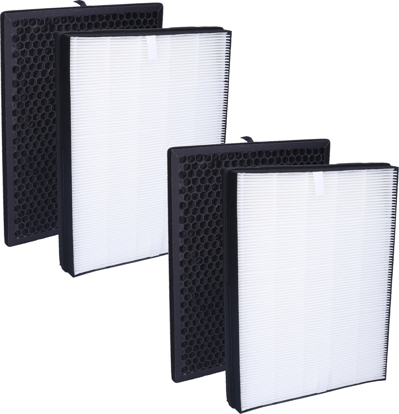 BAMBOOST FY1410/30 & FY1413/30 - Set di filtri di ricambio compatibili con Philips AC1214/10 AC1215 AC1217 AC2729/10 AC121x/10 serie 1000/1001 HEPA, carboni attivi