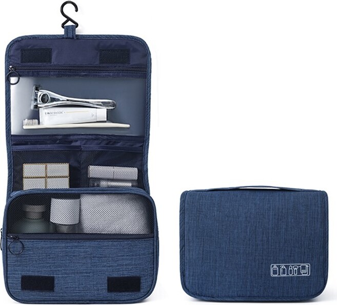INF - Beauty Case A Rete A Doppio Strato Di Grande Capacità Black