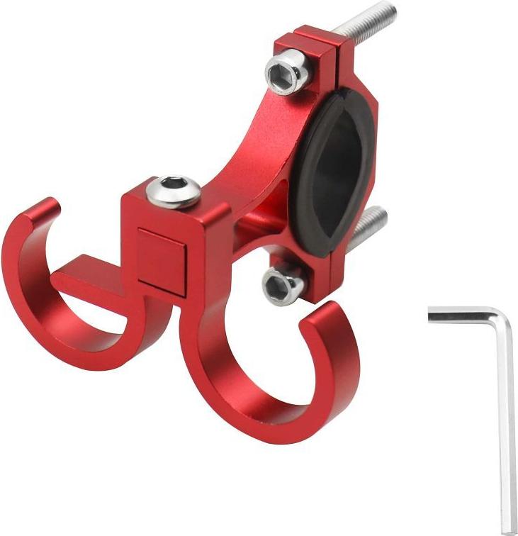 Držiak na bicykel Hook Shopping With Two Loops Bike / Scooter Aluminum Fs366 Red