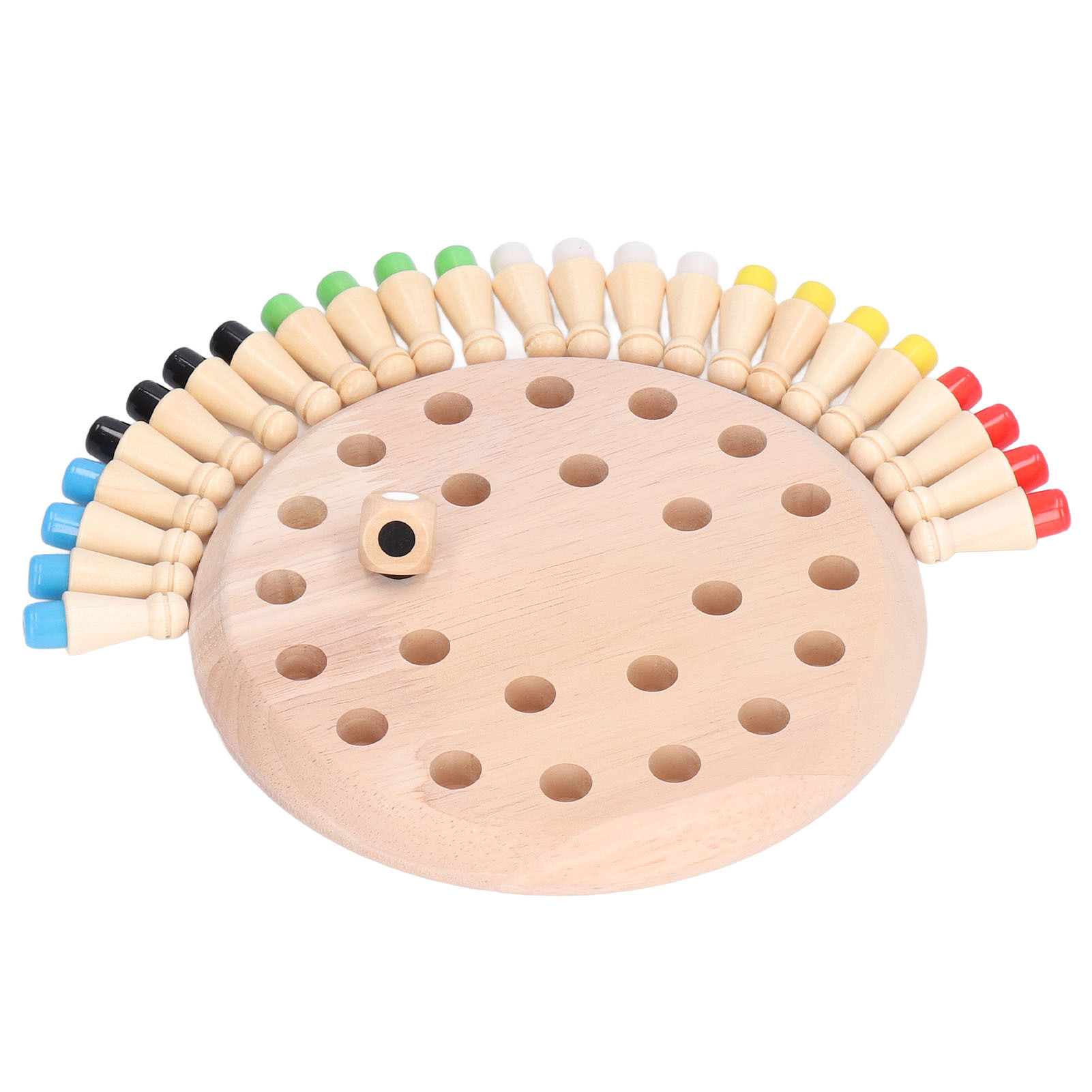 Cocosity Hölzernes Memory-Strichholz-Schachspiel,Hölzernes Streichholz-Schachspiel,Memory-Schachspiel Spielzeug,Passende Schachspiele,Block-Brettspiel,Streichholz-Schachspiel
