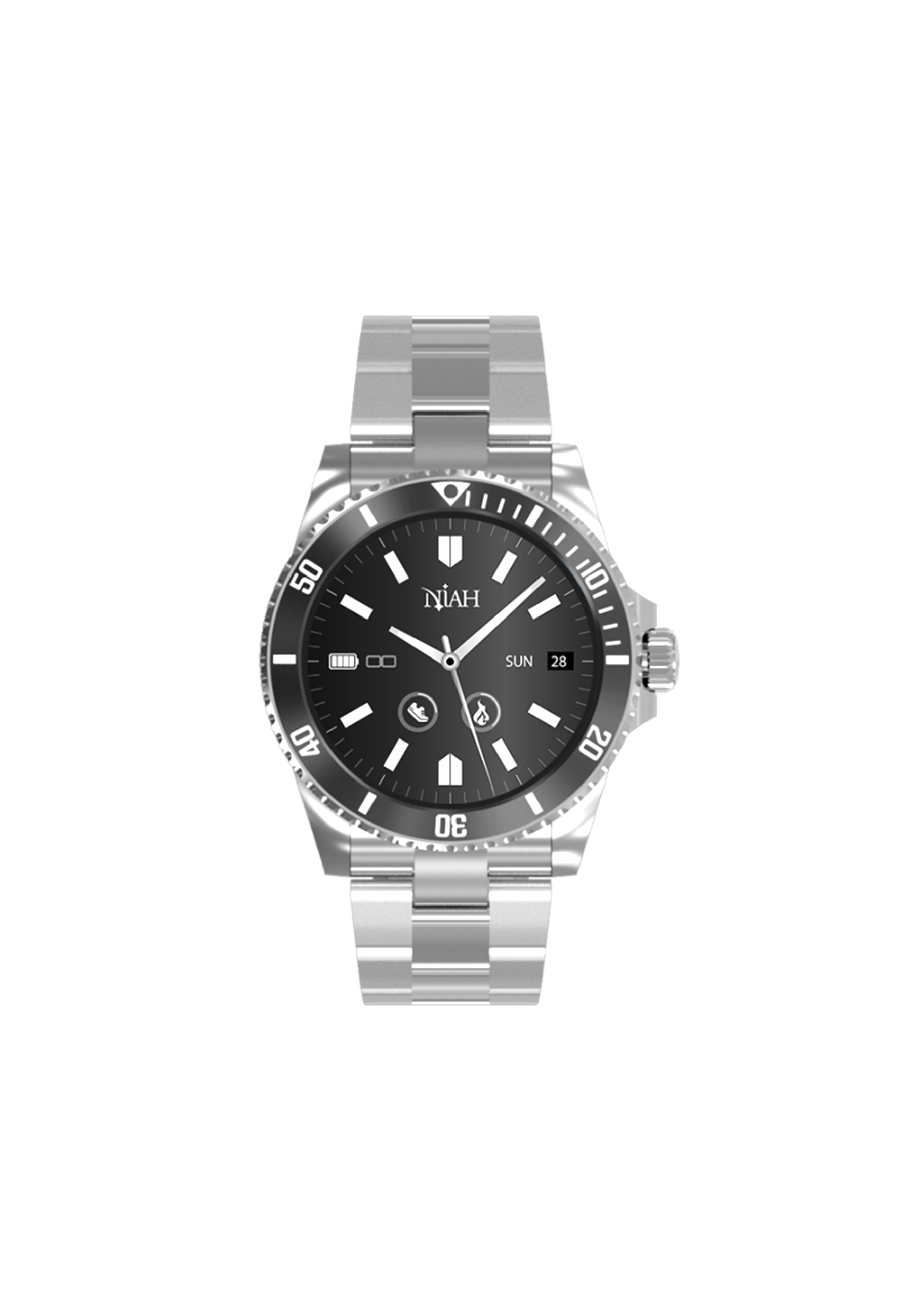 Smartwatches Techmade Silber Kollektion - mann NH-NEPTUNE-BK