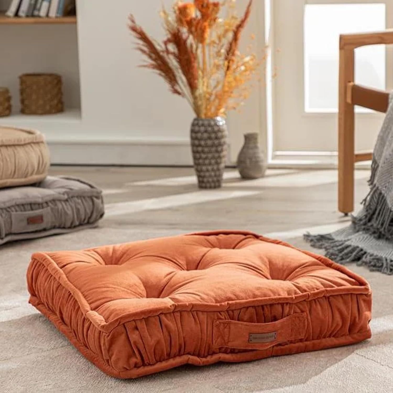 Codi Rundes Bodenkissen, 81 Cm – Gefüllt Mit Memory-Schaum, Als Meditations- Oder Loungerkissen