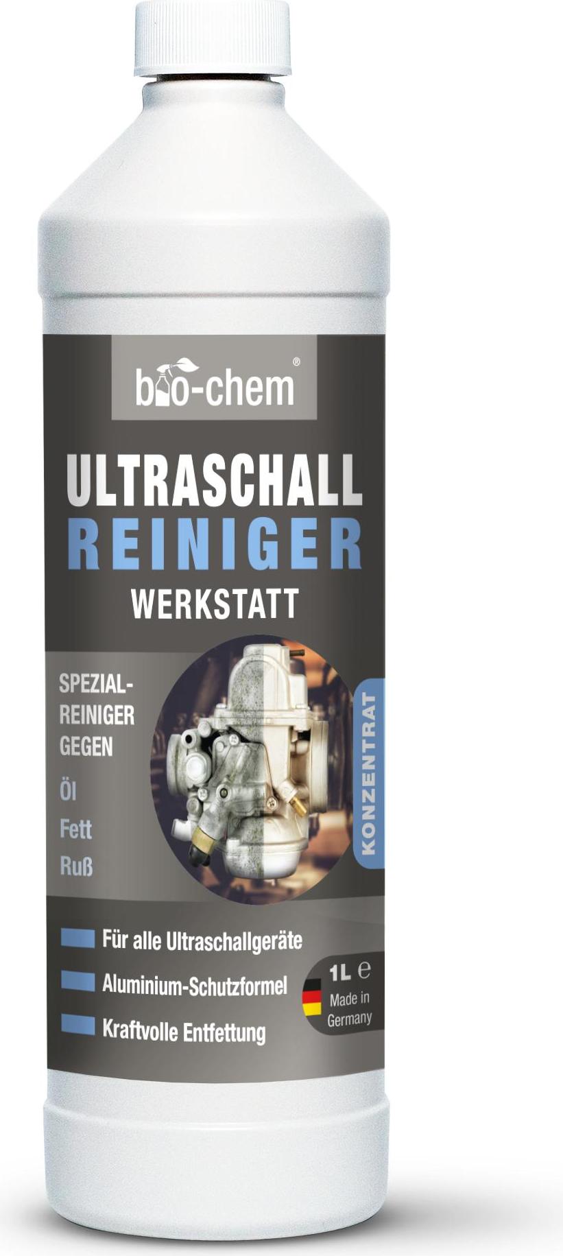 Produktbild von Bio-chem Ultraschallreiniger Konzentrat Werkstatt 1L – Für Vergaser, Alu & Metall, Bis 1:20 Verdünnbar
