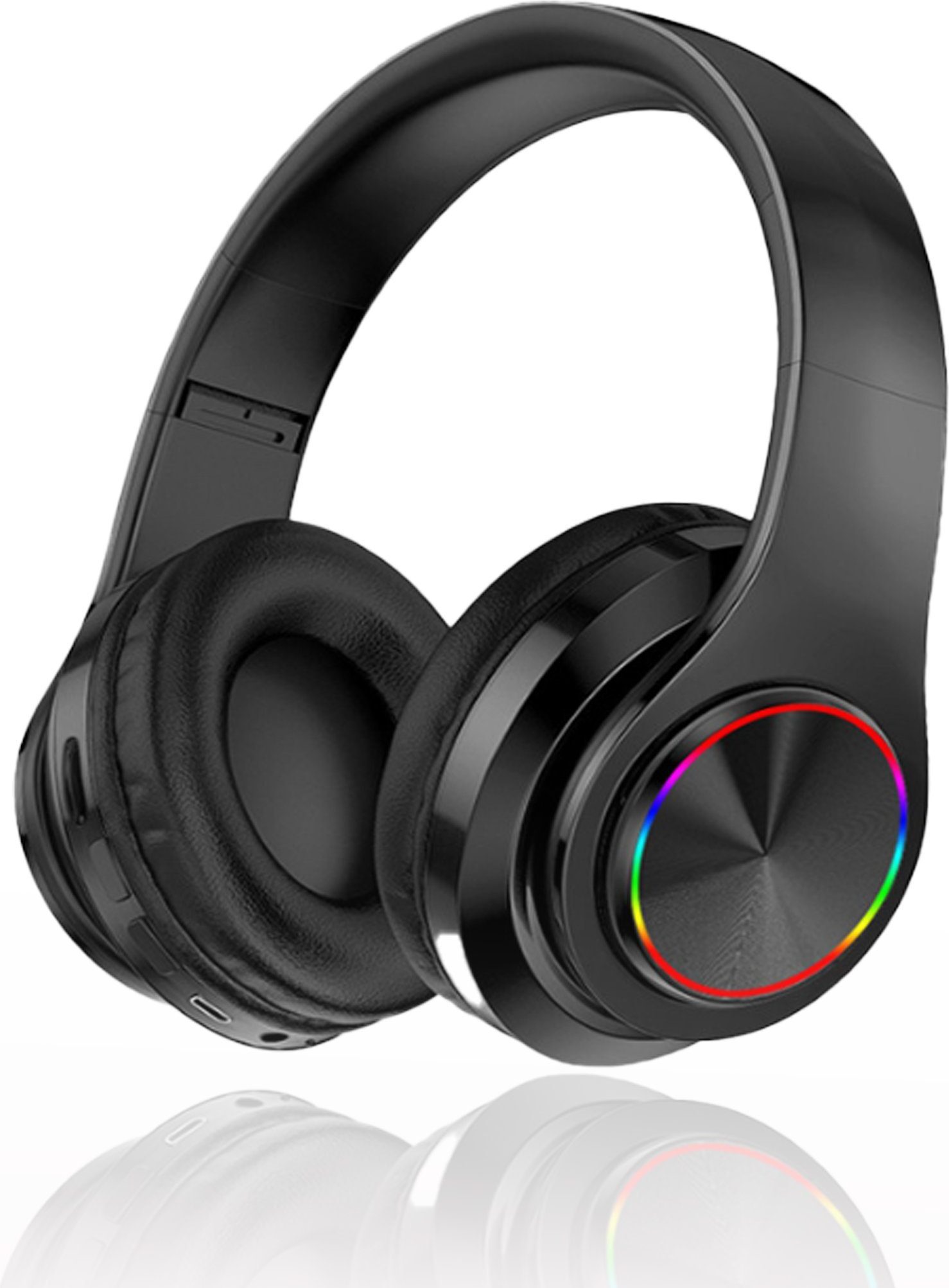 KINSI Bluetooth-Kopfhörer,Gaming-Headset,kabelloses Kopfbügel-Kopfhörer