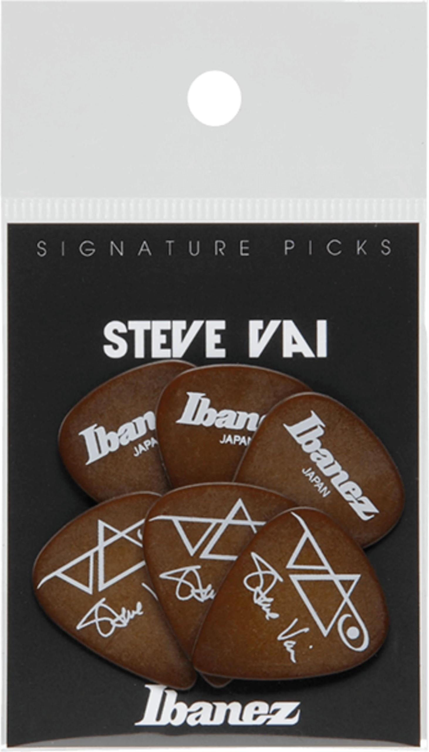 IBÁÑEZ Ibanez Signature Series Plectrums - Steve Vai - Pack of 6 - Brown