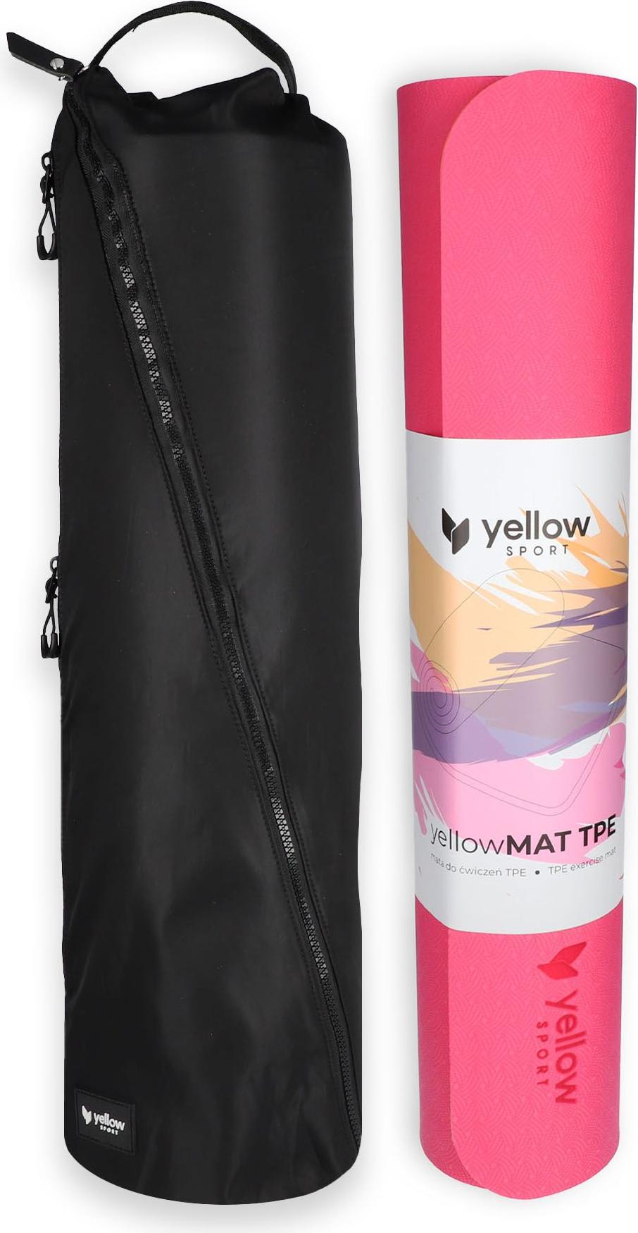 yellowSPORT yellowMAT TPE-Trainingsmatten-Set, orange und pink + Tasche