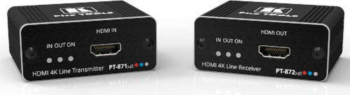 Kramer Electronics ELECTRONICS PT-872XR - 4K HDR HDMI Compact PoC Receiver over Long-Reach DGKat 2.0 - Kupferdraht - HDMI 50-8038701190